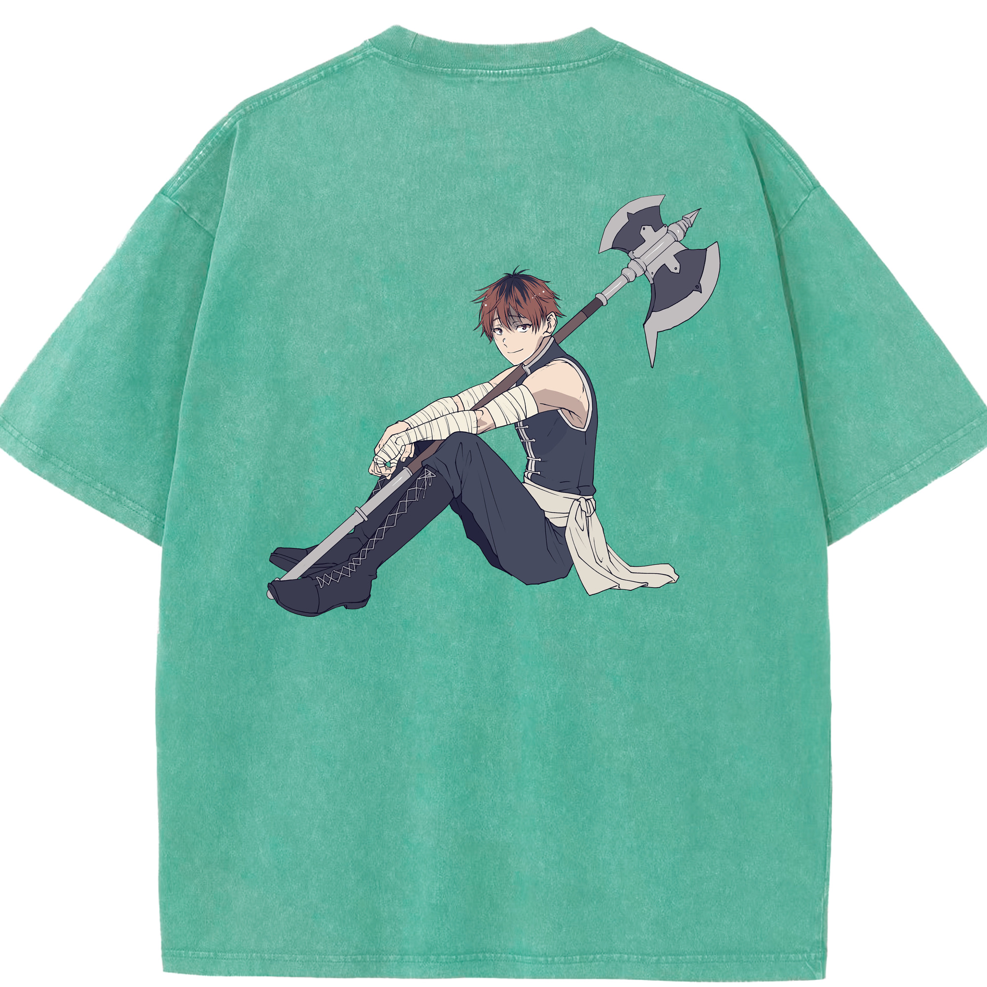 （画像用） 葬送のフリーレン Frieren 綿100% ヴィンテージ風 半袖Tシャツ（背面プリント）
